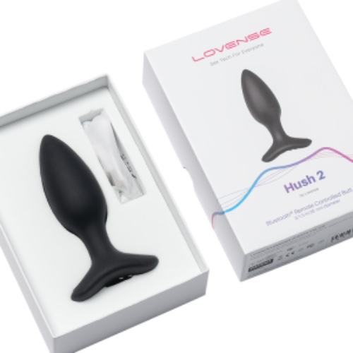 Lovense Hush 2: App remote control vibrating butt plug for men/women!
