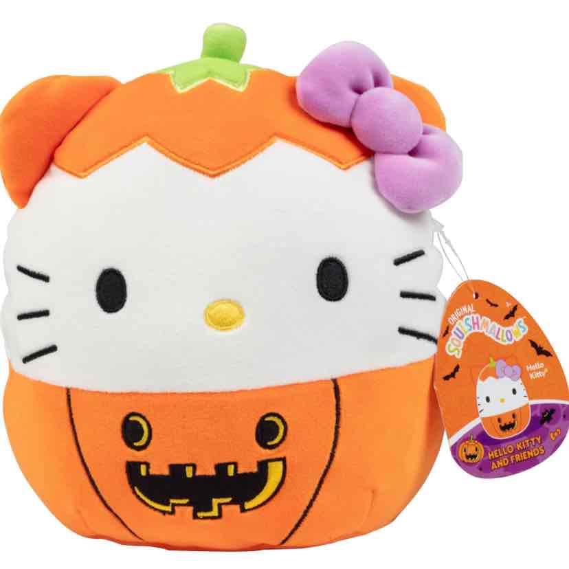 Squishmallows Original 8-Inch Hellokitty Pumpkin