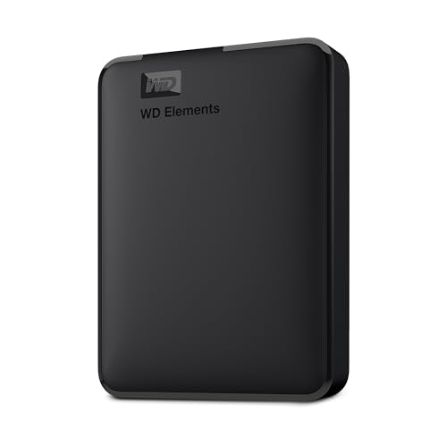 WD 6TB Elements Portable External Hard Drive for Windows, USB 3.2 Gen 1/USB 3.0 for PC & Mac, Plug and Play Ready - WDBHJS0060BBK-WESN - 6TB - HDD