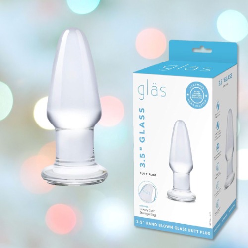 Gläs 3.5" Glass Butt Plug