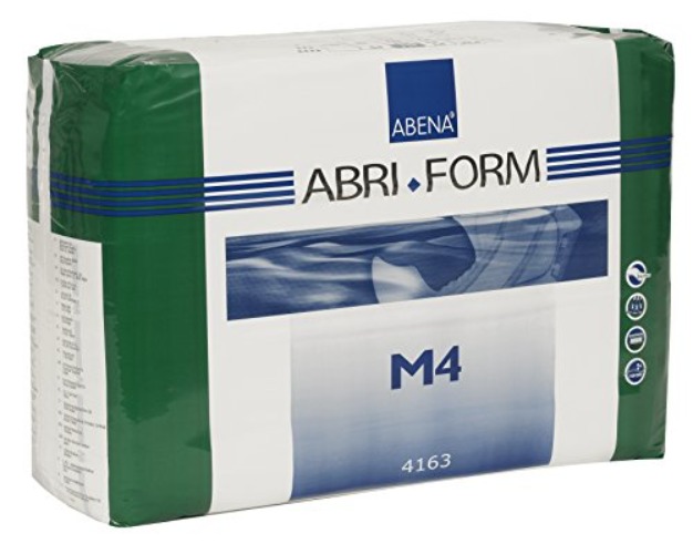 Abena Abri-Form Comfort Plastic-Backed Briefs, Level 4, (Medium To Large Sizes) Medium, 14 Count - Medium - 14