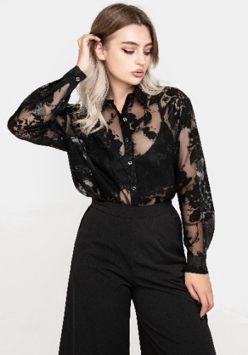 Spectre Sheer Loose Fit Shirt | US 14