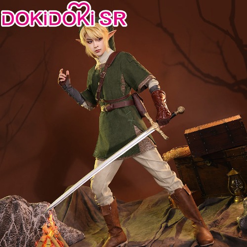 【Size S-3XL】DokiDoki-SR Game The Legend of Zelda Cosplay Link Cosplay Costume Twilight Princess | S-PRESALE