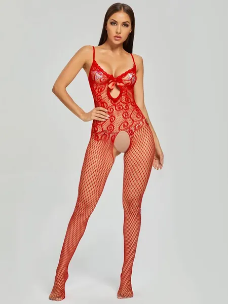 Fishnet Cut-out Bodystocking