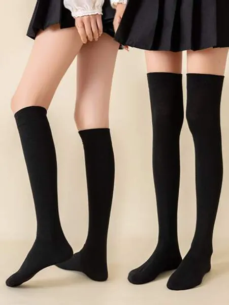 2pairs/set Women's Knee High Socks