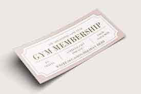 Gym membership 