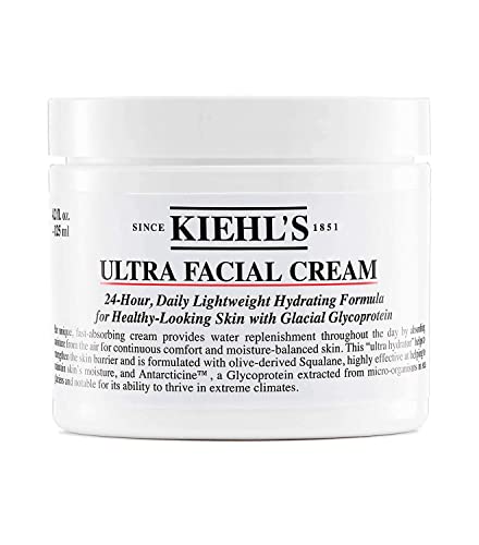 Kiehl's Ultra Facial Cream 24-Hour Daily Moisturizer - 4.2oz (125ml) - Unscented - 4.2 Ounce (Pack of 1)