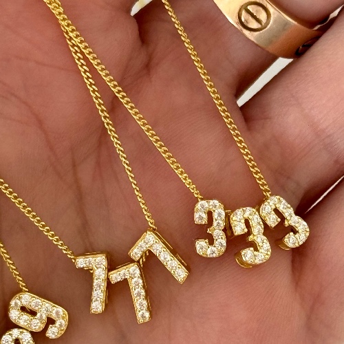 BABY ANGEL NUMBER NECKLACE | 777
