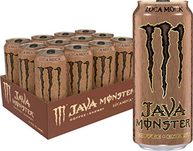 Monster Energy Java Loca Moca, Coffee + Energy Drink, 15 Ounce (Pack of 12) - Loca Moca - 15 Fl Oz (Pack of 12)