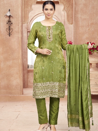 Rohini Kamiz & Pant | Olive 