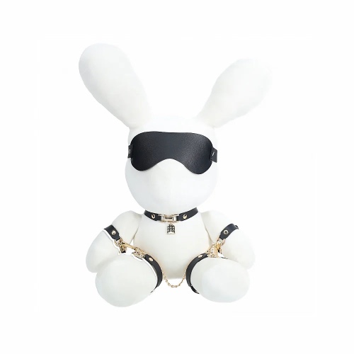 Bondage Velvet Rabbit Stuffed Animal - White