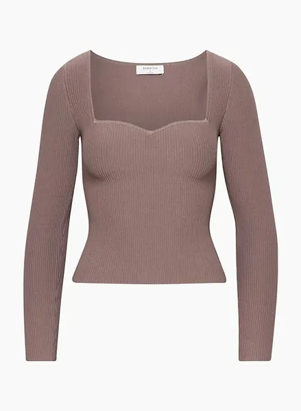 sculpt knit sweetheart longsleeve