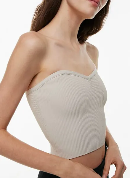 sculpt knit sweetheart tube top