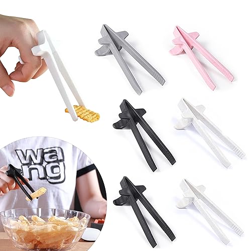 6 PCS & 4 COLORS!Gamer Finger Chopsticks,Snacking Innovation,Finger Chopsticks For Snacking,Gaming Snack Solution
