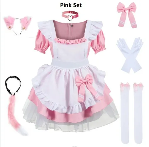 Pink French Maid Dress