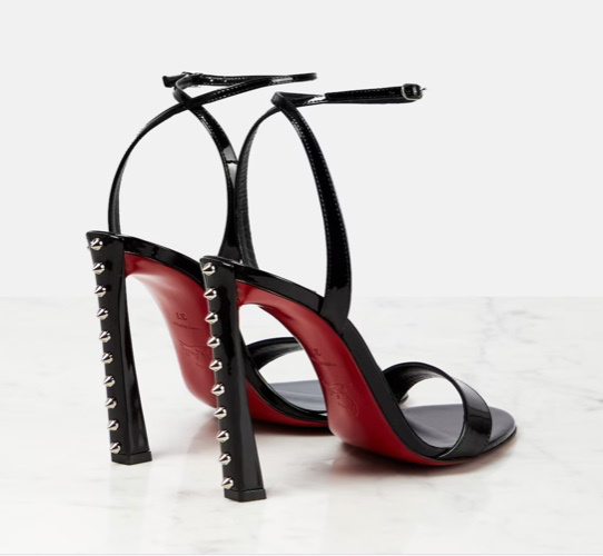 Condorapik Queen 100 leather sandals in black - Christian Louboutin | Mytheresa