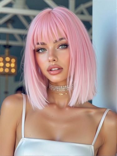 Pink Bob Wig