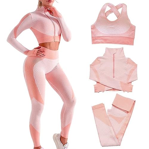 Pink 3 Piece Workout Set