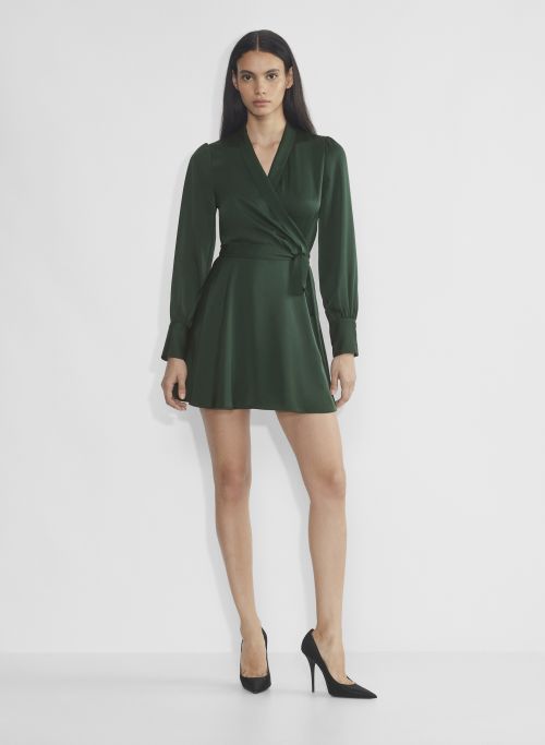 Hyde Satin Wrap Dress