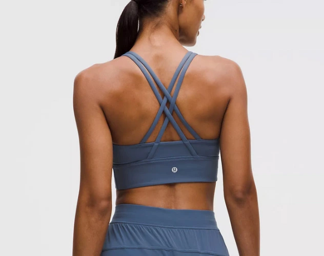 lululemon Energy Bra in Blue Twill