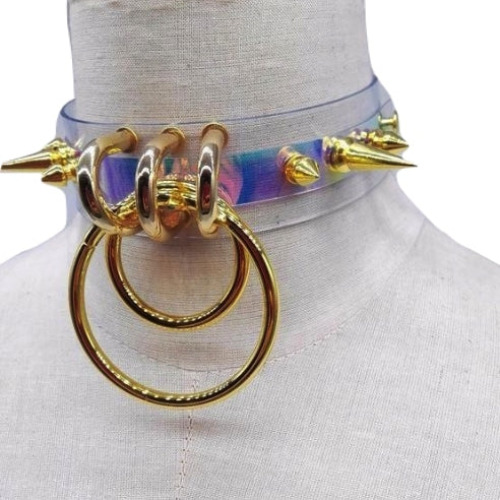 Punk Spiked Collar - Golden