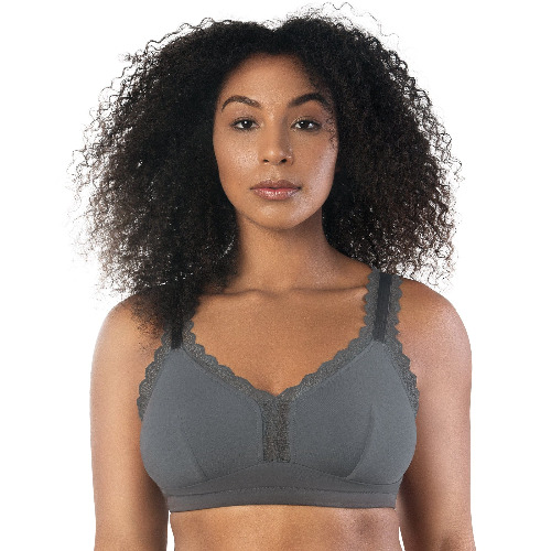 Dalis Wire Free Bralette - Charcoal - 36 / US K - UK H