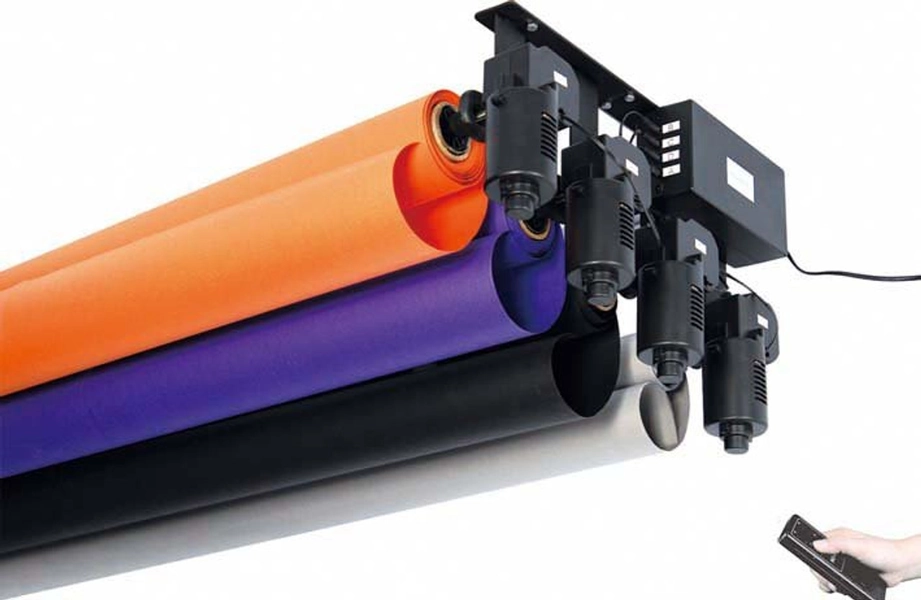 Nanlite BE-4RS motorised background kit 4 roll with wireless remote control