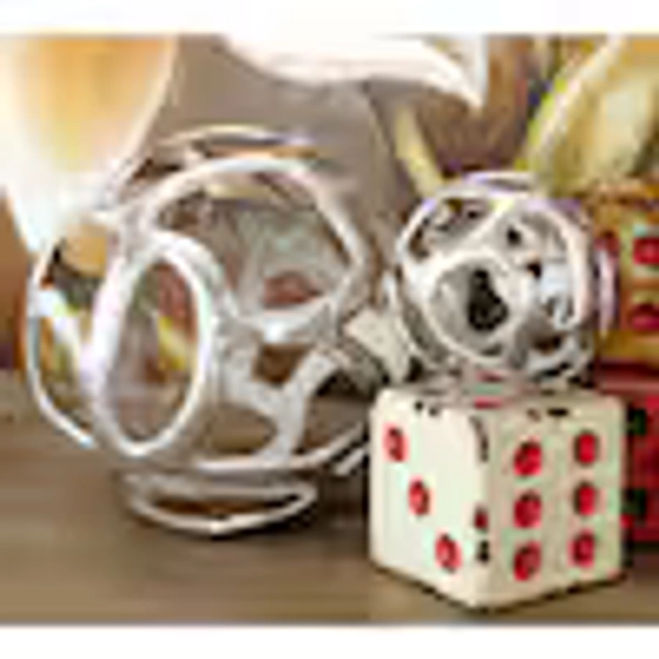 Litton Lane Silver Aluminum Geometric Sculpture (Set of 3) 22172