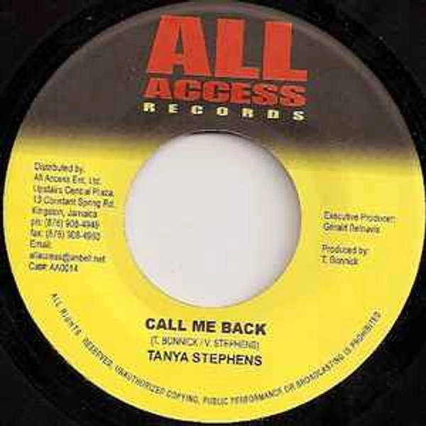 Tanya Stephens - Call Me Back / Bush Fire (Vinyl, Jamaica, 2004)