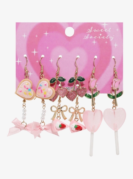 Sweet Society Pink Sweets Earring Set