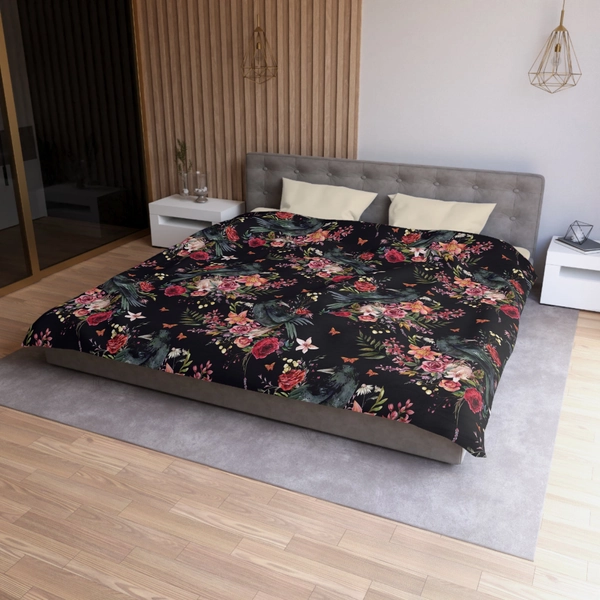 The Raven of the Wood Microfiber Duvet Cover