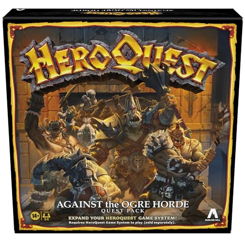Avalon Hill Heroquest Against The Ogre Horde Quest Pack | Roleplaying Game | Ages 14+ | 2 to 5 Players | Requires HeroQuest Game System to Play, Multicolor, Pack 1
