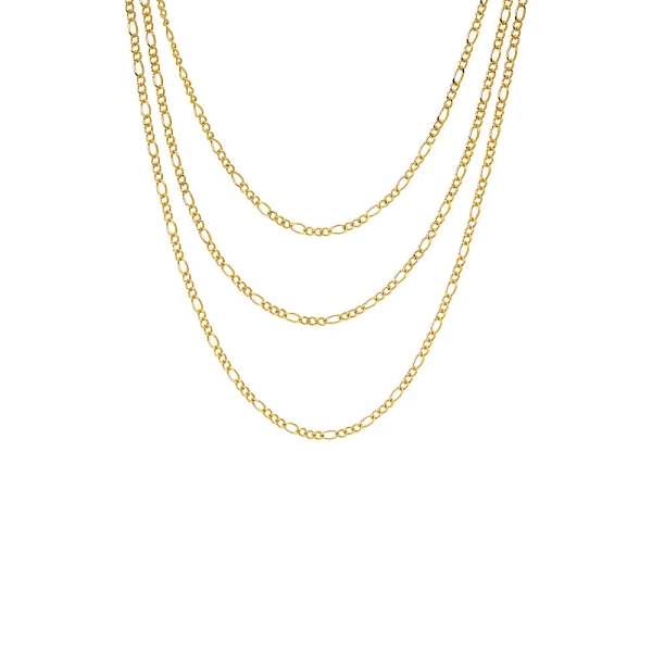 Baby Figaro Chain Necklace Combo Set