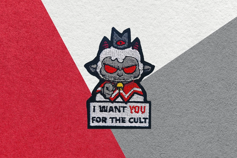 Cult of the Lamb VideoGame Patch Embroidered