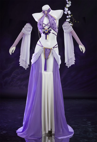 🔥COSPLAY HOT🔥Genshin Impact Raiden Shogun Sexy Dancer Style