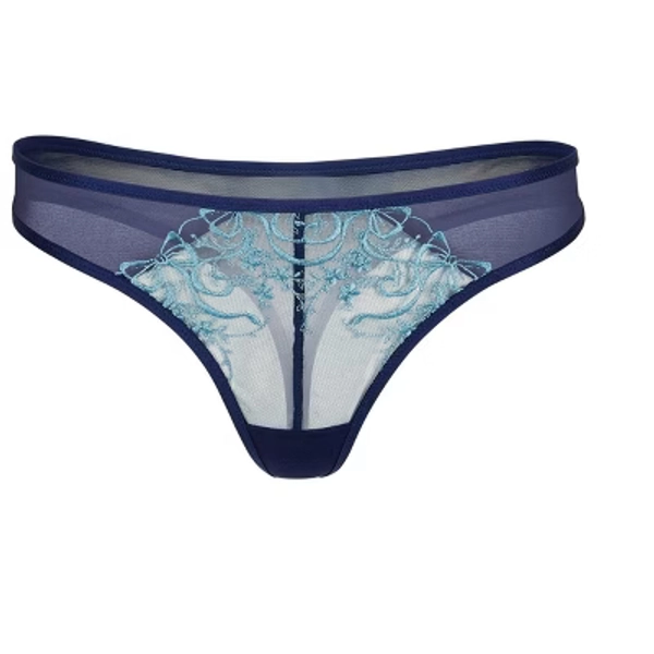 Adore Me Women's Erica Thong Panty L / Medieval Blue.