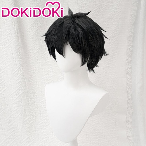 【Ready For Ship】DokiDoki Game Honkai: Star Rail Cosplay Dan Heng Cosplay Wig / Earrings Men Short Black Danheng | Wig Only