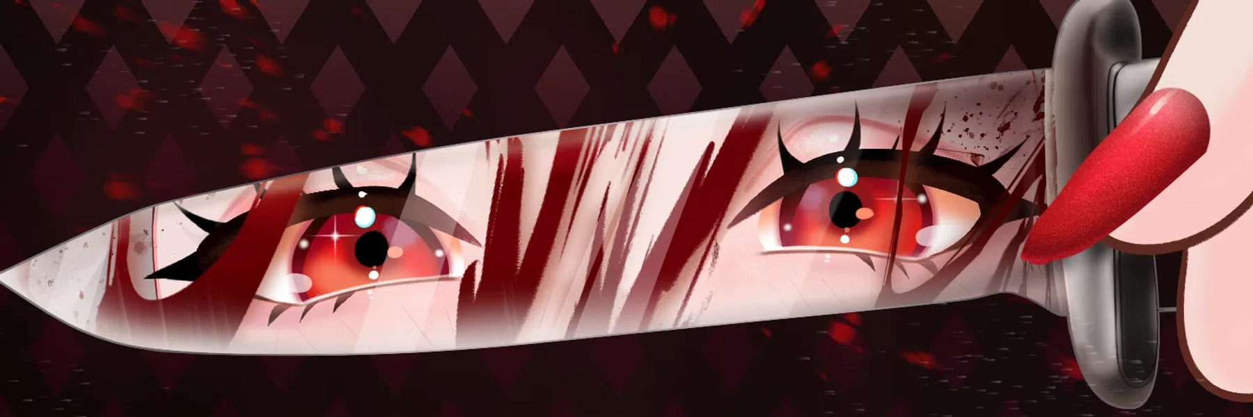 🎃 HALLOWEEN YCH 🎃 Banner Twitch/Twitter Compatible - Eye Banner by ⋆｡‧˚ʚ Peachy ɞ˚‧｡⋆  🌷COMMISSION OPEN🌱 (@peachypocky)