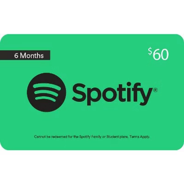 Spotify $60 Gift Card (Mail Delivery)