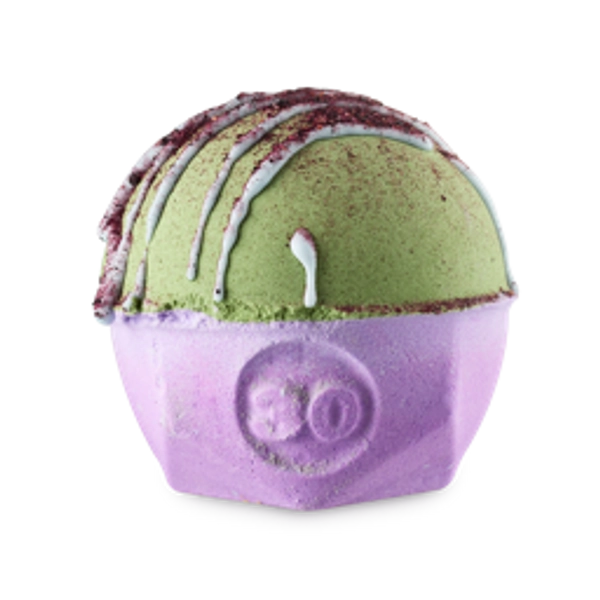 Blueberry Matcha Oat Latte Bath Bomb