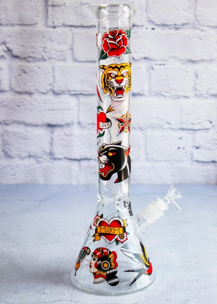 16” TATTOO BEAKER BONG
