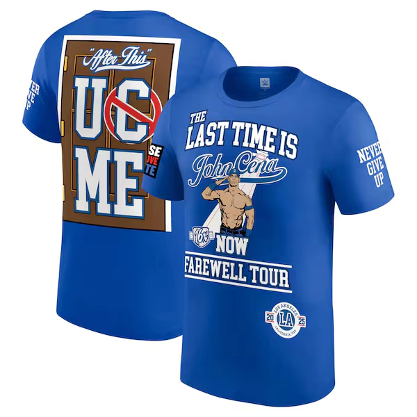 Youth Blue John Cena Farewell Tour 2025 Los Angeles T-Shirt