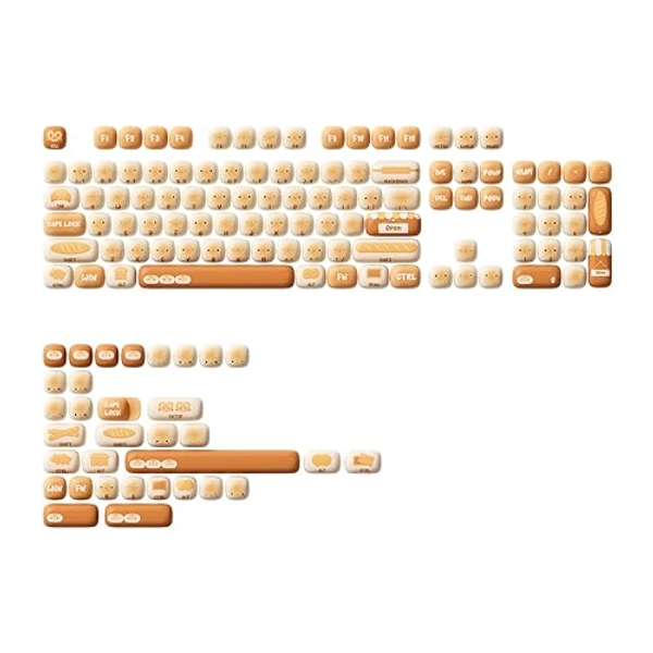 Akko PBT Keycaps Set, Bun Wonderland Keycaps MOG Profile 138-Key Keycaps for Mechanical Keyboards