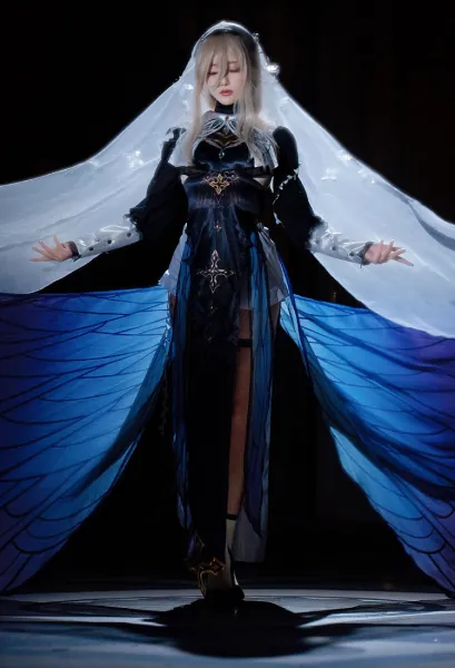 Honkai Impact 3 Aponia Cosplay Costume Dress Set