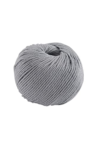 DMC Natura Medium Yarn, 100% Cotton, Grey (120), 50g - Grey - 9 x 9 x 7 cm