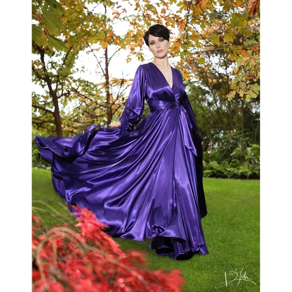 Regal Purple "Beverly" Dressing Gown 