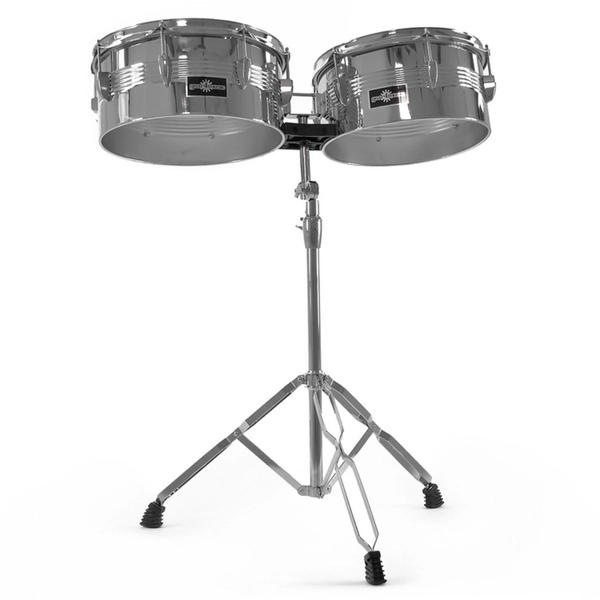 Timbales 13" x 14" with stand by Gear4music at Gear4music