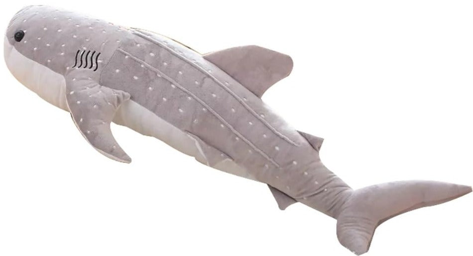 Whale Shark Pushie (3 COLORS, 5 SIZES) - Gray / 47" / 120 cm