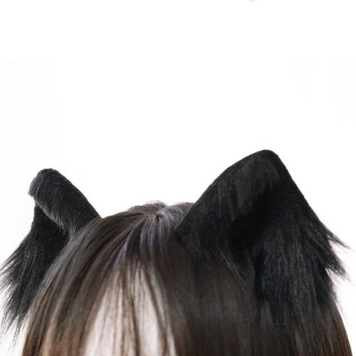 Luxury Realistic Neko Ears (Handmade!) - Black