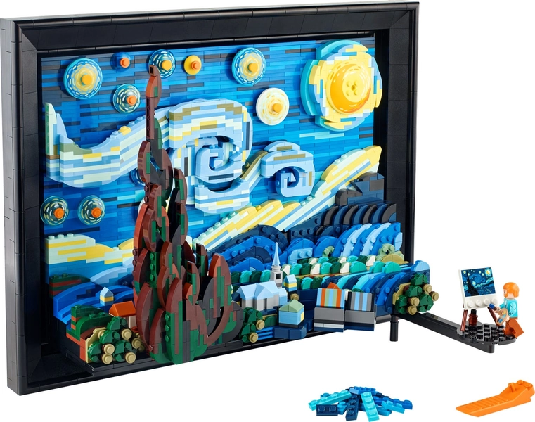 Vincent van Gogh - Csillagos éj 21333 | Ideas | Hivatalos LEGO® Áruházból HU 